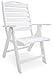 POLYWOOD NCH38WH Nautical Highback Chair, White