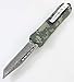 TacKnives OTF Double Action Safety Knife Out-The-Front Military Camo Damascus Style MTU1T Tanto Blade