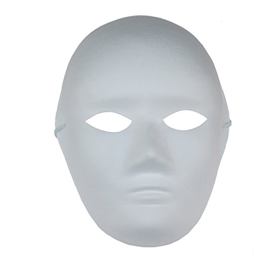 Full Face Handmade Mask Halloween Party Cosplay Carnival Masquerade DIY(6-Pack) - Image 4
