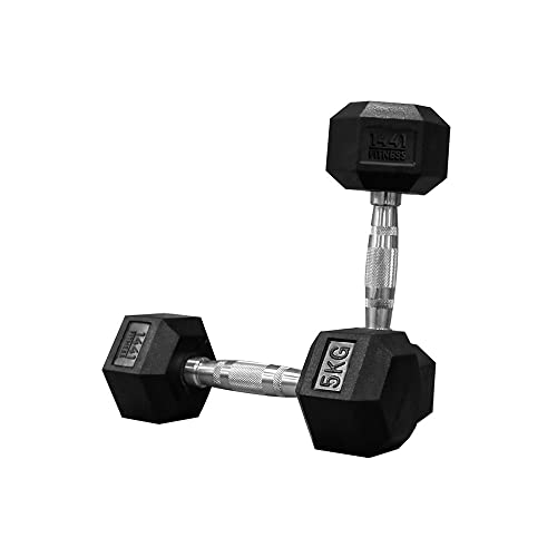1441 Fitness Hex Dumbbell Set 2.5 Kg to 10 - (4 Pairs) Dumbbells for Weight Loss and Strength Training, Perfect Workout Women Men