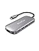 HooToo USB C Hub, 6-In-1 USB C Adapter with 4K USB C to HDMI, 3 USB 3.0 Ports, SD Card Reader, Pd Charging Port for MacBook/Pro/Air Chromebook，And More USB C devices (Grey) primary