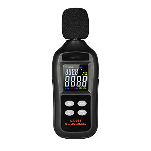DYW Noise Meter Color Screen Portable Handheld Digital Sound Level Meter Noise Tester Sound Level Meter Black - Thumbnail 7