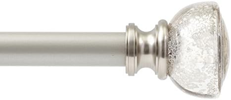 Glass Urn Adjustable Curtain Drapery Rod (36"-72")