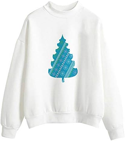 Clearance Sale for Women Tops.AIMTOPPY Women Christmas Print Long Sleeve Ladies Blouse Pullover Tops Shirt Sweatshirt