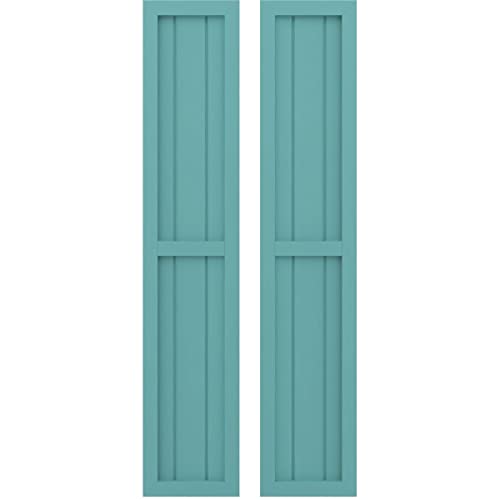 Ekena Millwork ARW101BF311X74PTH Americraft Three Exterior Real Wood Two Equal…