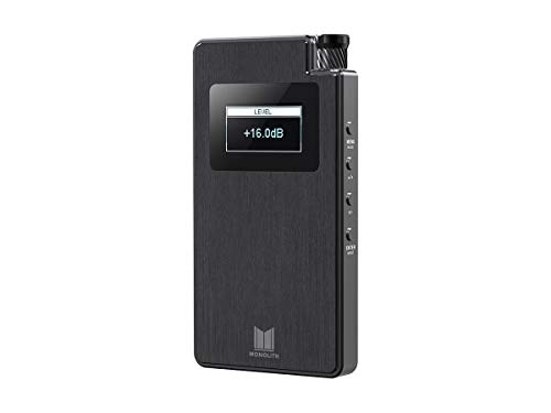 Monolith 124460 Portable Headphone Amplifier and Dac - Black with THX AAA Technology, Analog Input, Slim Design, Dirac Sensaround