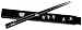 JapanBargain S-3640-J, Japanese Plastic Chopsticks with Travel Carry Case Crane, Black