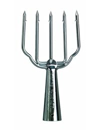 B & M 6PKS acero inoxidable rana y pescado Spear, 7 Inch