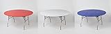 Kwik-Covers Round Fitted Plastic Table Covers, 60