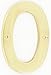 ZhongWang Hardware ZW-A200 4 Inch Bright Brass House Number 0/ZhongWang Hardware ZW-A200 Número de casa de latón brillante de 4 pulgadas 0