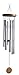 Brooklyn Basix Freedom Chime for Patio, Garden, Terrace and Balcony - Beautiful Outdoor Decor - Easy to Install Wind Chimes - Durable and Hand Tuned (Natural/Matte Silver, Medium 29