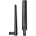 2X Dual Band WiFi 6E 2.4GHz 5GHz 5.8GHz 10dBi MIMO RP-SMA Male Antenna for WiFi Router PCIe Wireless Network 6E Card USB Adapter Security IP Camera Video Surveillance Monitor ASUS RT-AC68u Router