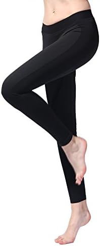 Sekermaet Workout Leggings Yoga Pants, Gym Athletic Tights for Women Mid Waist Seamless Running Sports Flex Black Grey Teal