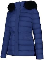 BodiLove Women's Winter Quilted Puffer Short Coat
