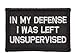 Antrix 2 Pieces Famous Proverbs Defense Unsupervised and Terrible Idea We Start to Do Tactical Military Emblem Badge Patch for Backpacks Caps Hats Clothes Uniform-3.15x2 Black