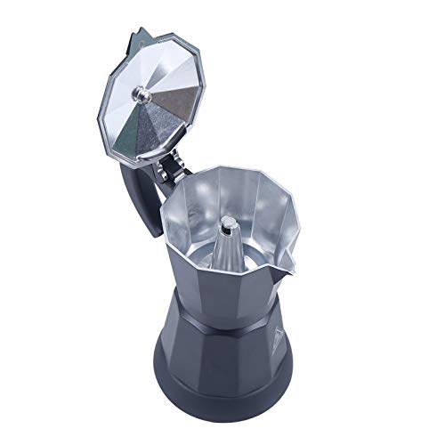 Fetcoi Espressokocher Elektrisch Espressomaschine Mokka Maschine Aluminium Espresso Kanne, 300 ml / 6 Tassen – Bild 5