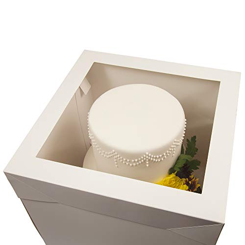 12" Tall Cake Boxes Tiered stacked cakes Giant Cupcakes with Clear Window Buy Online in UAE