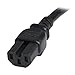 StarTech.com 3ft (1m) Heavy Duty Extension Cord, IEC 320 C14 to IEC 320 C15 Black Extension Cord, 15A 250V, 14AWG, Heavy Gauge Power Extension Cable, Heavy Duty AC Power Cord, UL Listed (PXTC14C153)