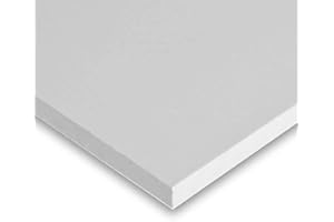 SIBE AUTOMATION White Sintra 12" X 8" X 2MM Plastic Boards (Package X 5)