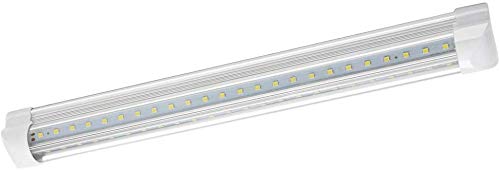 T8 1FT 3FT LED V Shape Integrated Tube Lights 5000k-6000k, Transparent Cover Utility Shop Light, Ceiling and Under Cabinet Light,for Garage,Warehouse,Plug and Play (6000k, 1-Pack)
