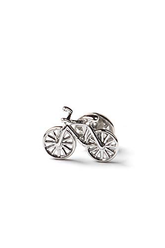 Bicycle Silver Metal Lapel Pin - Thumbnail 3