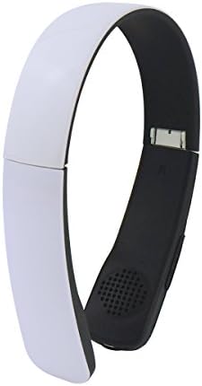 QheTrend Foldable Wireless Ergonomic Bluetooth 4.0 Over Ear Headphone with Built-in Mic, with Noise Reduction and Echo Cancellation, Stereo Headset for Gaming and Music (White)