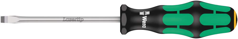 Wera 334 Kraftform Lasertip screwdriver, Slotted 0.8 x 5 x 100 mm, 05007610001
