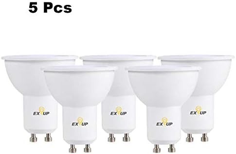 RuleaxA 220-240V LED Light Bulbs 7W GU10 LED Spotlight Bulb Lamp Globe Light Bulbs Frosted LED Filament Bulb for Ceiling Lighting White 5Pcs