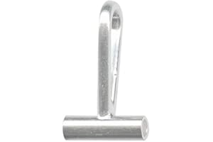 BEDAZZLINBEADS 5 Horizontal Brooch Converters for Changing Brooches and Pins to Pendants Plated Brass Metal (Silver)