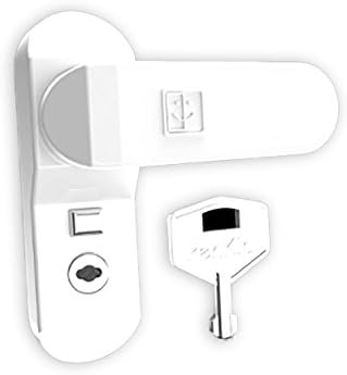 ComfoRED- Sash Jammer with Lock Home Security Window Door Restrictor (WHITE)