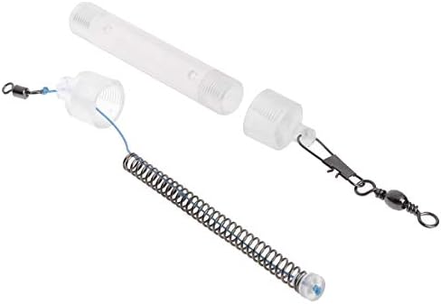 JPONLINE Fishing Feeder Automatic Device Stainless Steel Trap Spring Cage Bait Container
