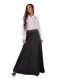 Estilo J Barrido Belleza larga Denim Falda