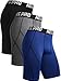 Neleus Men's 3 Pack Sport Running Compression Shorts,6012,Black,Grey,Blue,US M,EU L
