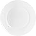 6-Piece Flat Edge Dinner Plate Set 10.5 Inches - Dishwasher Safe Opal Glassware - Microwave/Oven Friendly