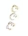 Criss Cross Ear Cuff X Cuff Earring Fake/Faux Cartilage Piercing Sterling Silver Rose/Yellow Gold Filled