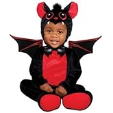 Spirit Halloween Baby Lil’ Bat Costume | Bat Cosplay | Onesie Outfit | Animal Costume | One Piece Costume | Classic Halloween
