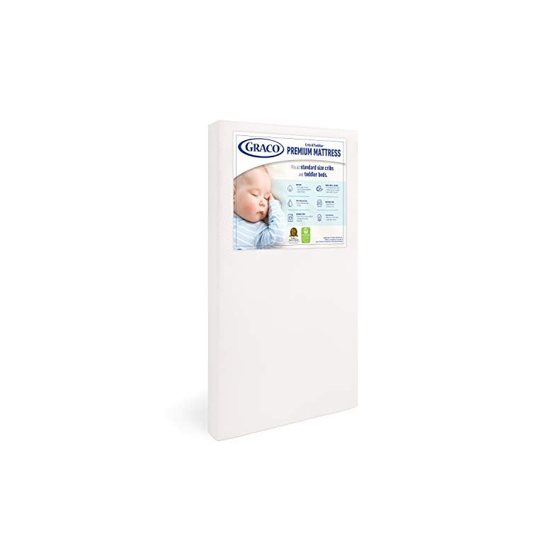 Graco Premium Foam Crib & Toddler Mattress – GREENGUARD Gold Certified, CertiPUR-US Certified Foam, Machine Washable…