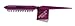 Denman (Purple) Backcomber for Teasing, Smoothing & Up Do - Three Rows of Stiff Bristle - Use on Wigs and Hair Extensions, D91