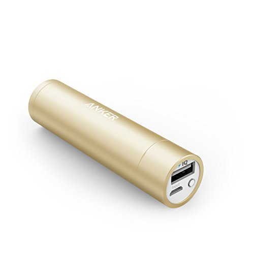 [The Most Compact Aluminum Portable Charger] Anker PowerCore+ mini (Premium Lipstick-Sized 3350mAh Power Bank) 3rd Generation External Battery with High Quality Panasonic Battery Cell