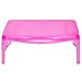 Best Choice Products Folding Lap Desk for Laptops, Food, Work, w/Open Face Storage Compartment, Pink