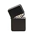 Thirsty Rhino Klik, Windproof Refillable Oil Wick Lighter with Vintage Flip Top and Aluminum Gift Case, Set of 2 (Black)