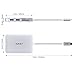 AUKEY MacBook Pro USB C Hub, HDMI 4K, Card Reader, 3 USB 3.0 Ports, 60W Type C Charging for MacBook 2017 iMac, Google Chromebook Pixelbook - Aluminum, Silver