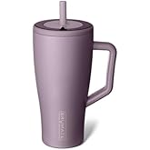 BrüMate Era 30 oz Tumbler with Handle and Straw | 100% Leakproof Insulated Water Bottle Tumbler with Lid and Flexible SoftSip Straw | Made of Stainless Steel | Cup Holder Friendly | 30oz (Lilac Dusk)