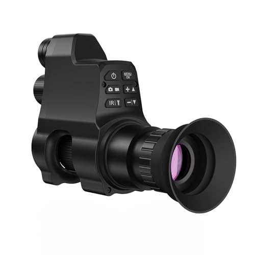 GOYOJO Digital Night Vision Clip-On Scope for Rifle, 4X Magnification 1080P HD,