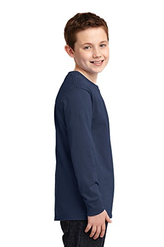 image for PORT AND COMPANY Port & Company Boys' Long Sleeve 54 oz 100% Cotton T 
