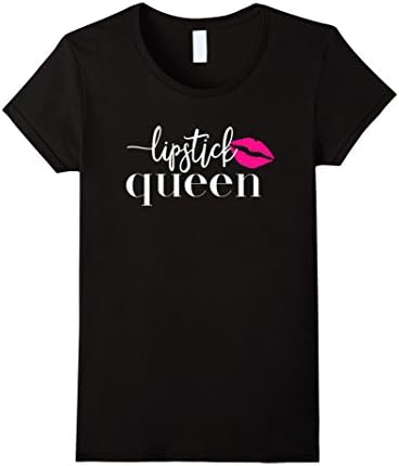 Womens Lipstick Queen Cute Graphic T-Shirt for Women XL Black