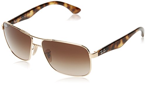 Ray-Ban STEEL MAN SUNGLASS - ARISTA Frame BROWN GRADIENT Lenses 59mm Non-Polarized