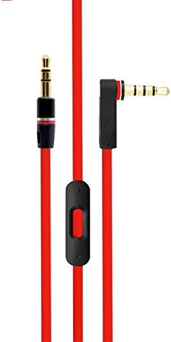 2PCS Replacement Cable/Wire for Beats By Dre Headphones Solo, Studio, Mixr, Wireless(Red &amp; Black)
