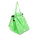 Dewsshine 2 Pack Home Kitchen Reusable Grocery Bags Foldable Shopping Tote Bag Organizer for Supermarket Trolley Cart Outdoor Camping (Green)