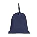 DALIX Sock Pack Drawstring Backpack Bag Sack in Navy Blue